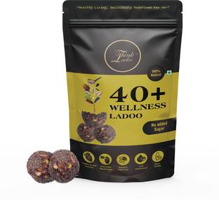 Think Ladoo 40+ Wellness Ladoos | Healthy, Low Cholesterol, Pre/Post Workout, 20 Pcs Pouch