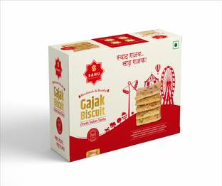 Sahu Gajak Bhandar Rajasthani Homemade Gazak 500g | Gazzak | Til Mathai | Gachak Box