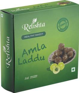 Relishta Natural Sweet Amla Barfi 400g - Handcrafted original recipe & Traditional Taste Box