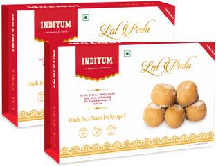 Indiyum Lal Peda | Traditional Mathura Sweet Box