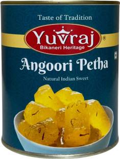 Yuvraj Food Product Angoori Petha sweets 1 kg Tin Can