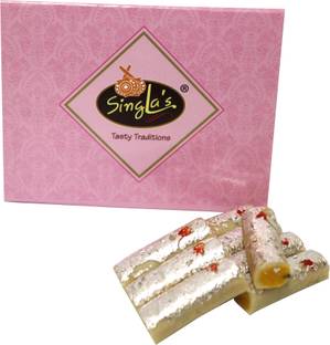 singla's KAJU ROLL 200g Indian Mithai Burfi Box