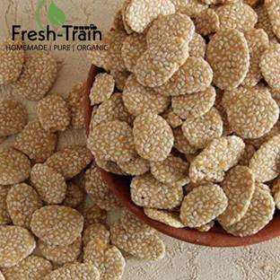 FreshTrain Gur Rewari | Gud Rewadi | Revdi | Til Sweet Revadi |Sesame seed & Jaggery Sweet Pouch