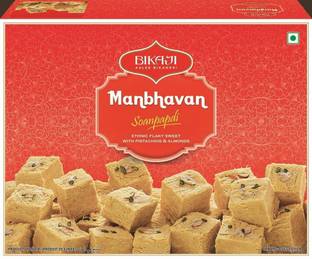 Bikaji Manbhavan Soan Papdi Box 450 gm Box