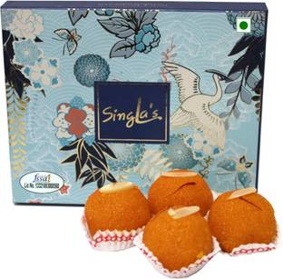 singla's Motichoor Laddu 500grm, Delicious Mithai Sweets Ladoo Box