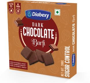 Diabexy Diabetic Food Product Desi Ghee Sugar Free Chocolate Hazelnut barfi for Diabetes- 200g Box