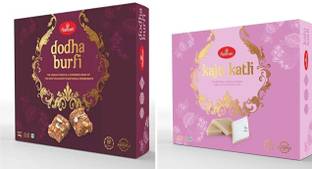 Haldiram's Dodha Burfi (400 g) & Kaju Katli 400 g Combo Box