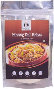 FOOD LIBRARY THE MAGIC OF NATURE Ready to Made Sweets | Mouth Watering Indian Delicacies. (Moong Dal Halwa) Pouch