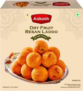 AAKASH Dry Fruit Besan Ladoo Box