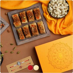 HyperFoods Milk Cake 200 Grams with Rakhi Set of 2 Box