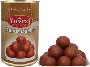 Yuvraj Food Product Gulab Jamun sweets Tin pack 500 gm pack Tin