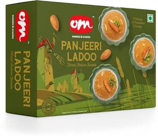om sweets Snacks Panjeeri Laddoo | Indian Mithai | Pure Desi Ghee Box