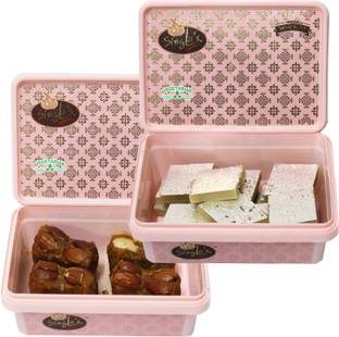 Singla Sweets Dal Pinni 200g and Kaju katli 200g combo Box
