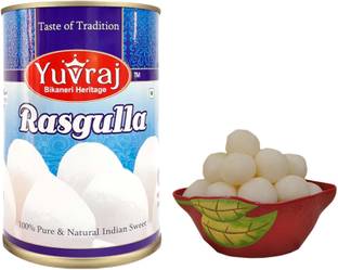 Yuvraj Food Product Rasgulla famous bengali sweets 1 kg Tin pack Box