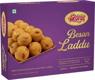 SHREE RAM Bikaneri Besan Laddu | Bikaneri Sweets | Traditional Indian Mithai | Box Box