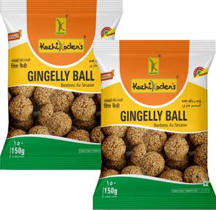 kozhikoden's Sesame Chikki Ball Traditional Jaggery & Sesame Sweet Healthy Crunchy Snack Pouch