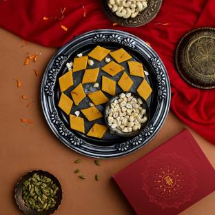 HyperFoods Diwali Gift Pack Kesar Katli 200g Diwali gifts for family & friends Box