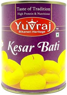 Yuvraj Food Product Sweets Kesar Bati famous Rajasthani mithai 1 kg Tin pack Tin