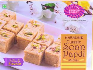 KARACHI BAKERY Plain Soan Papdi Mithai Box