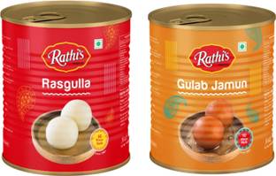 Rathi's rasgulla and gulab jamun 1000 gram Tin