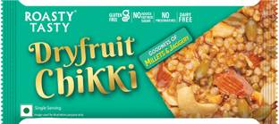 Roasty Tasty Dryfruit Chikki | Millet Chikki Bars | Peanut Chikki with Jaggery | Pouch