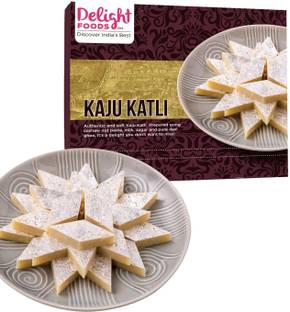 Delight Foods Kaju Katli Barfi Pack - 250g || Indian Sweet || Box