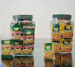 SAMRAT Sing & Mawa Chikki-Nutty Twist Indian Sweet | Peanut Crunchy Brittle Candy Bar | Plastic Bottle