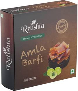Relishta Healthy Sweet Amla Barfi 400g - Handcrafted original recipe & Traditional Taste Box
