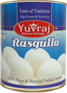 Yuvraj Food Product Rasgulla famous Bikaneri sweets 1 kg Tin pack Tin
