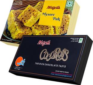 Bhagat's Heera Sweet Delicious Mysore Pak 400gm & Chocolate Sonroll 500gm Box