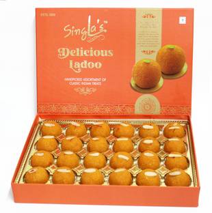 Singla Sweets Motichoor Laddu 1kg Delicious Laddu Box