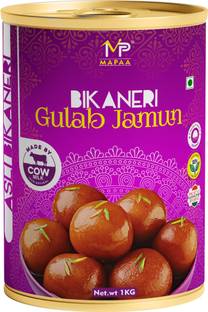 MAPAA Bikaneri Premium Gulab Jamun Ready to Eat Sweets Indian Bikaneri Mithai Tin