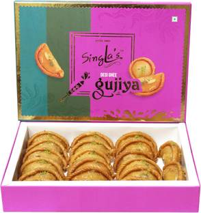 singla's Maida Gujiya 1kg indian mithai sweet gujiya_| Box