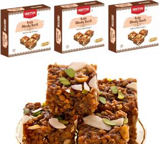 Indiyum Kaju Dodha Burfi | Indian Sweets | Made with Kaju & Nuts Box