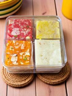 Ghasitaram Gifts Mix Bombay Ice Halwa in Acrylic Box-250 Box
