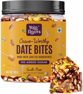 Yolo Roots Date Bites 180 gm- 10 Pieces |Made with Almond,Cashew,Pistachio Box
