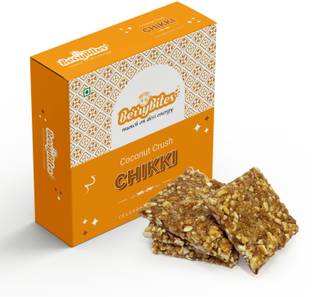 Delight Berrybites Coconut Chikki | Gajak I Sweets | with Jaggery I Natural Box