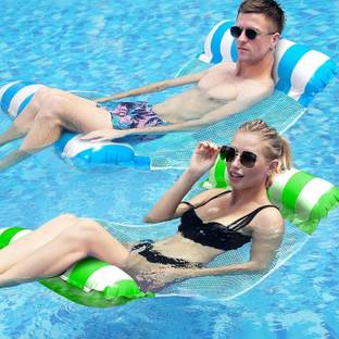 ShoppoStreet Floating Water Bed, Inflatable Float Recliner Chair for Adult Floating Party Fun Swim Floatation Belt