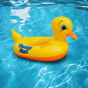 Kiva Enterprise Duck Shaped Inflatable Swim Ring for Kids | Baby Swimming Tube for 1-5 Years | Pool Float Safety Tube for Boys & Girls Swim Floatation Belt