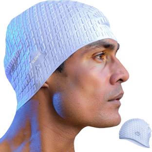 SLOVIC Leak Proof | Protects Hair From Chemical Damage | Premium Quality Silicone | Men Swimming Cap