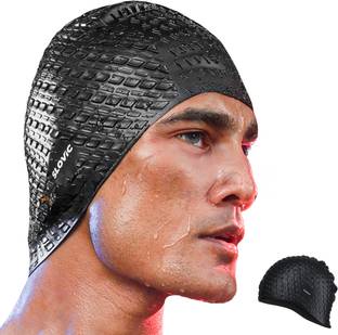 SLOVIC Leak Proof | Protects Hair From Chemical Damage | Premium Quality Silicone | Men Swimming Cap