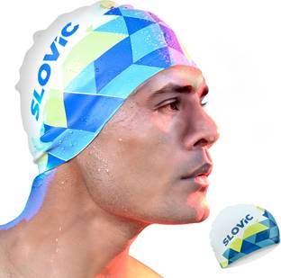 SLOVIC Leak Proof | Protects Hair From Chemical Damage | Premium Quality Silicone | Men Swimming Cap