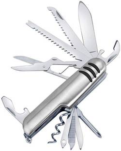 stupefying All in One Compact Stainless Steel Multipurpose knife 11 Function Multi Utility Swiss Knife