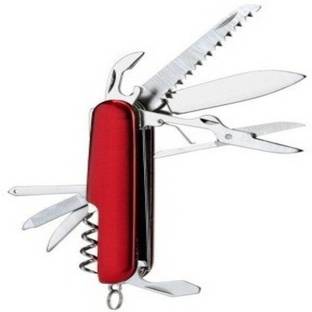 SHIVEXIM Multi Tool Keychain ( 14 in 1) - Red, 14 in 1 Swiss Multi tool 14 Function Multi Utility Swiss Knife 14 Function Multi Utility Swiss Knife