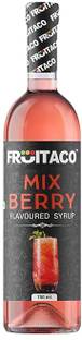 fruitaco Mix Berry Syrup: Perfect Mixer For Enhancing Mocktails & Cocktails, Drinks, 750