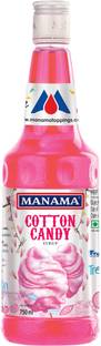MANAMA Cotton Candy Syrup, 750ML Each, Mixer for Mocktails, Cocktails, Drinks, Juices Candy