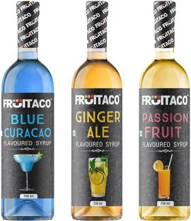 fruitaco Blue Curaco, Ginger Ale, Passion Fruit Syrup 750