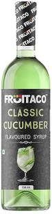 fruitaco Cucumber Syrup: Perfect Mixer For Enhancing Mocktails & Cocktails, Drinks 750
