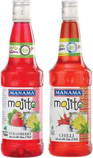 MANAMA Strawberry Mojito Syrup and Chilli Mojito chilli, Strawberry