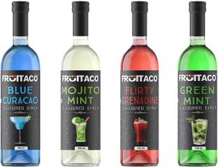 fruitaco Blue Curacao Mojito Mint Grenadine Green Mint 750ml each Combo